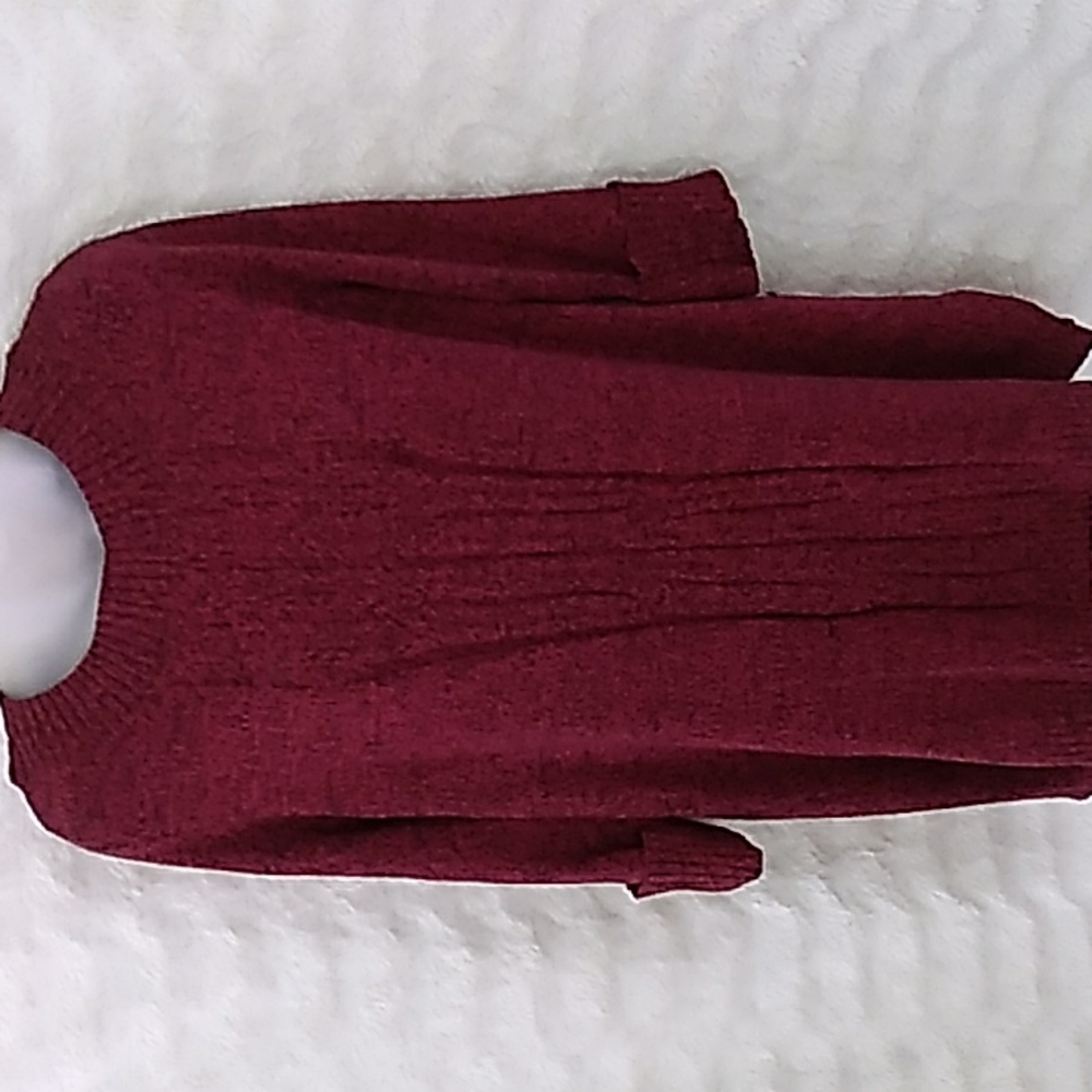❤️ Style & Co Red & Black long SWEATER Sz M